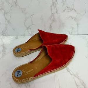 Ina Women's Red Espadrille Mules